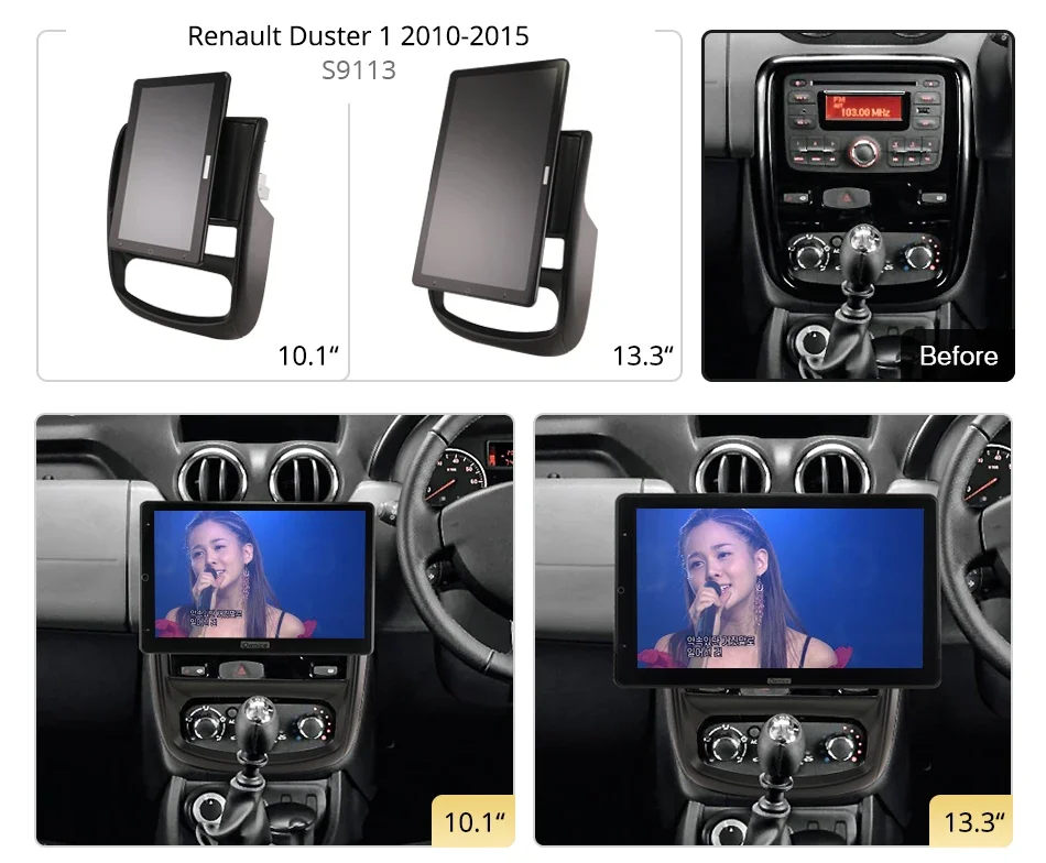 1920*1080 13.3'' Ownice Android10.0 Car Multimedia for Renault Duster 1 2010-2015 Auto Radio Audio 4G LTE 360 Optical No DVD