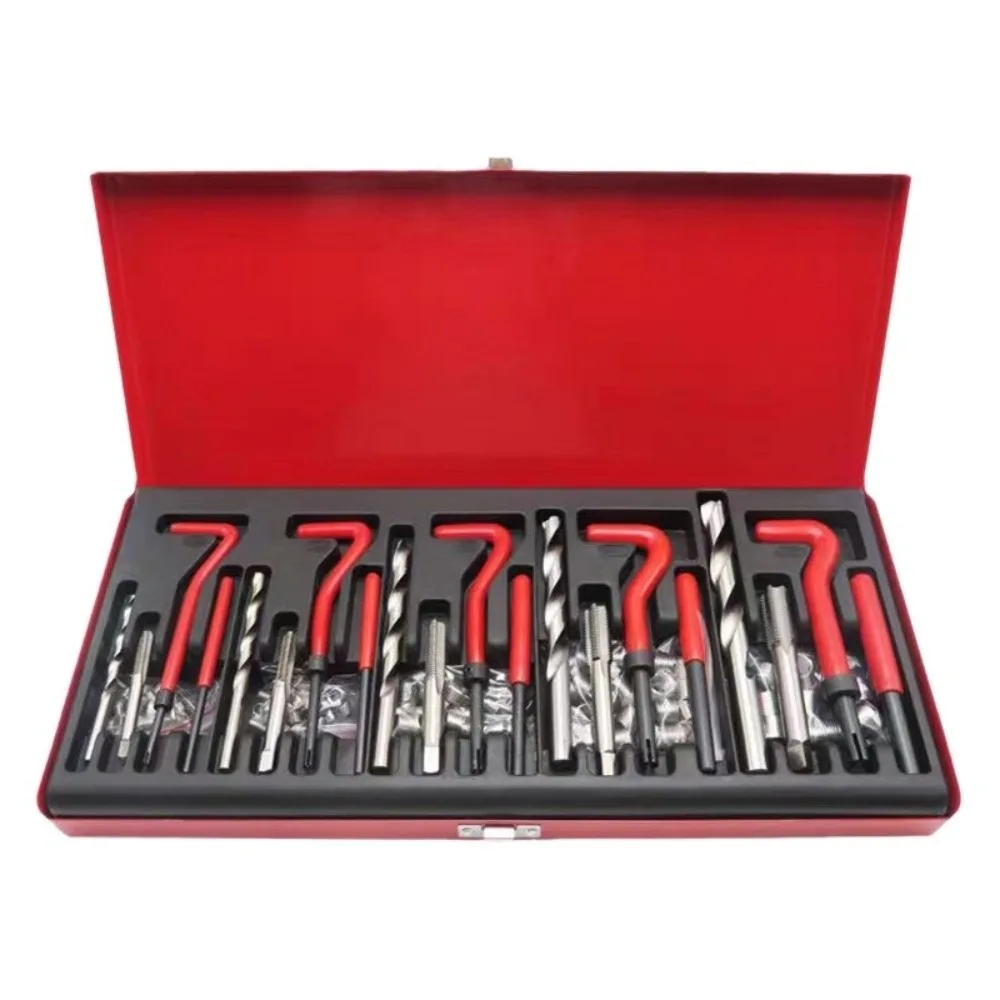 131Pcs/Box Precise Scale Thread Repair Kit Fast Tap Craft Multi Spec Tap Tool Set Auto Use Complete Pack Hardware Tool Pack