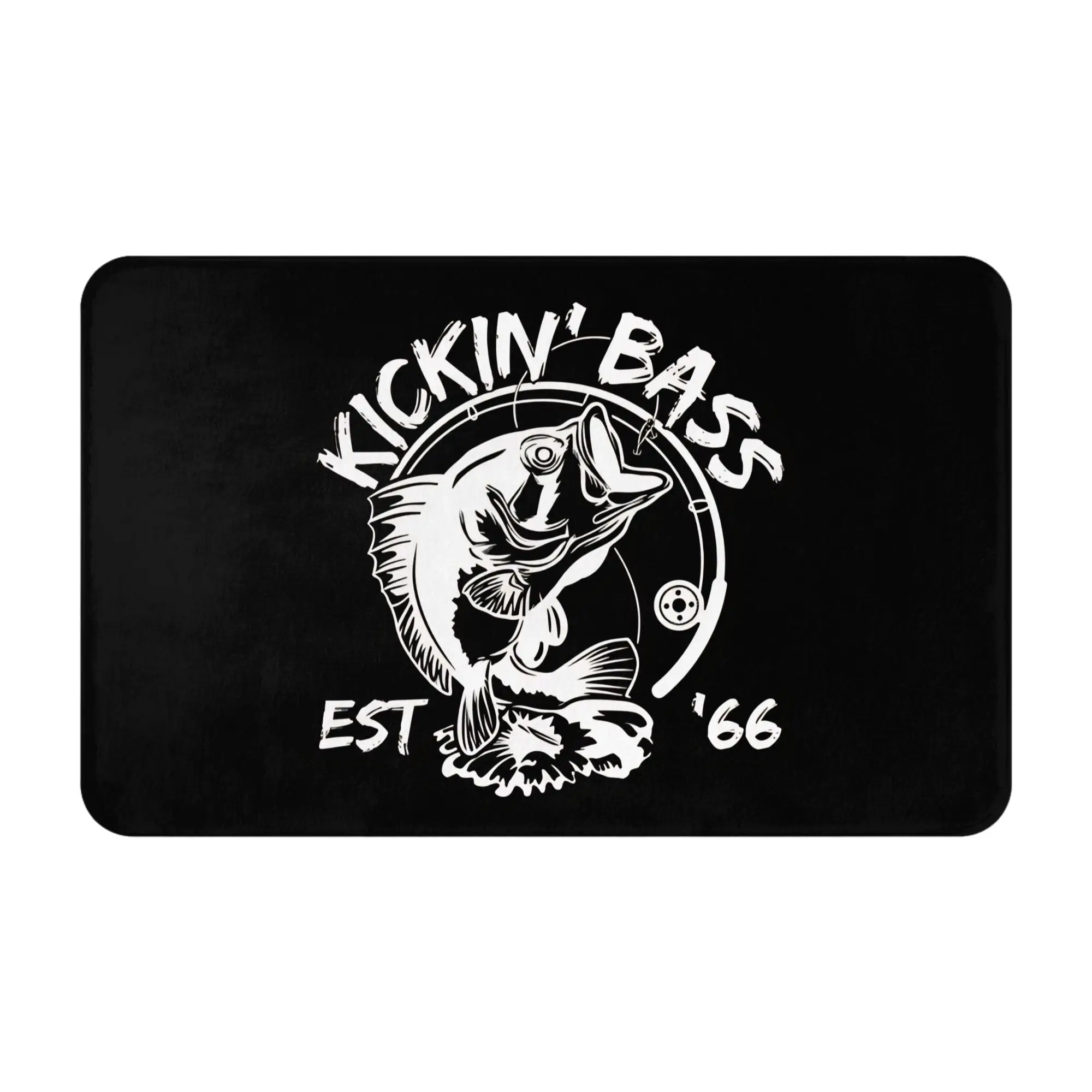 Bass Fisherman Born In 1966 Bass  Decorations Bedroom Mat 60th Birthday Doormat Living Room Carpet Entrance Door Rug Home Decor