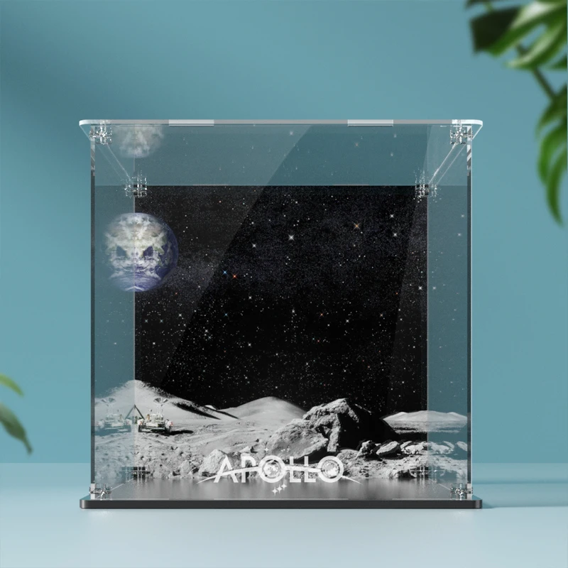 Acrylic Display Box for Lego 10266 Apollo 11 Lunar Lander Dustproof Clear Display Case (Lego Set not Included）