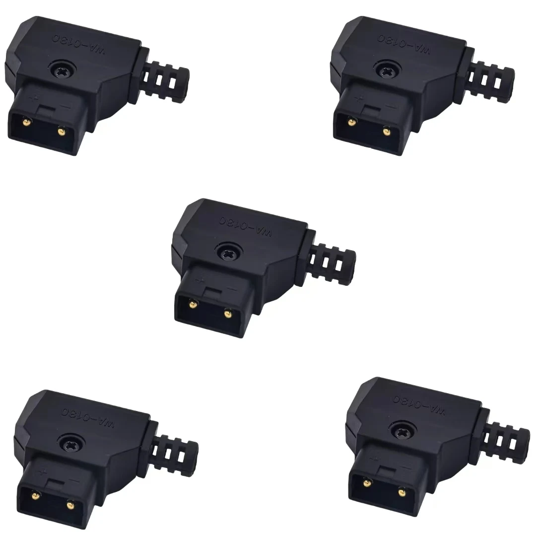 （5PACK）D-Tap Dtap Power type B Male Rewirable DIY Plug for Camcorder Rig Power Cable DSLR V-mount Anton Camera Battery