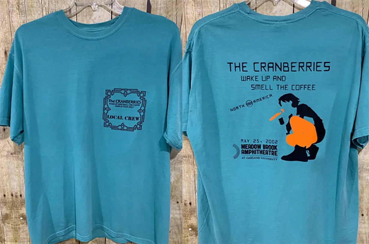 The Cranberries 2002 blue men's unisex shirt
