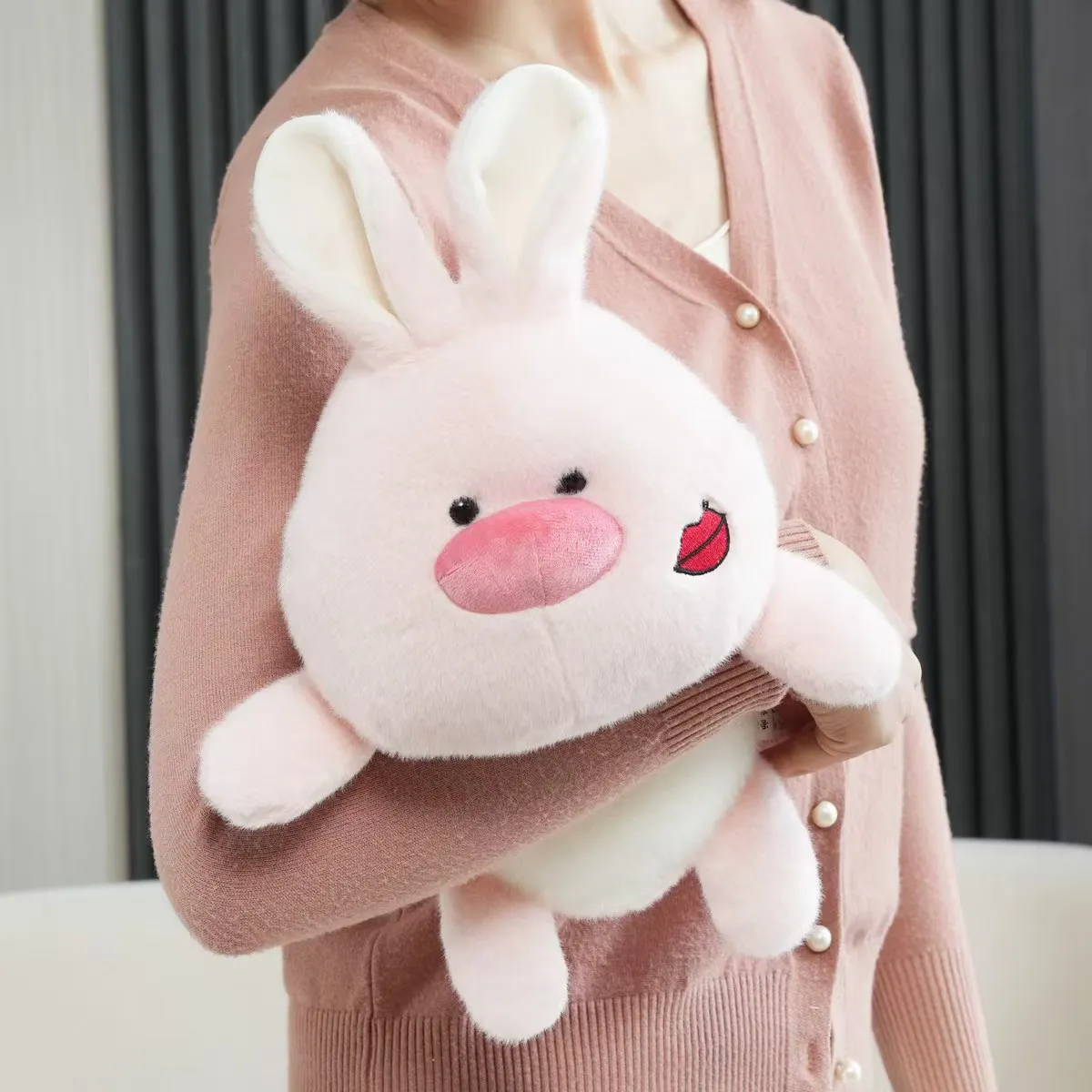 Kawaii peluche carino morbido coniglio cane peluche bambola peluche animale cartone animato animale cuscino regalo di compleanno per ragazzi ragazze e bambini