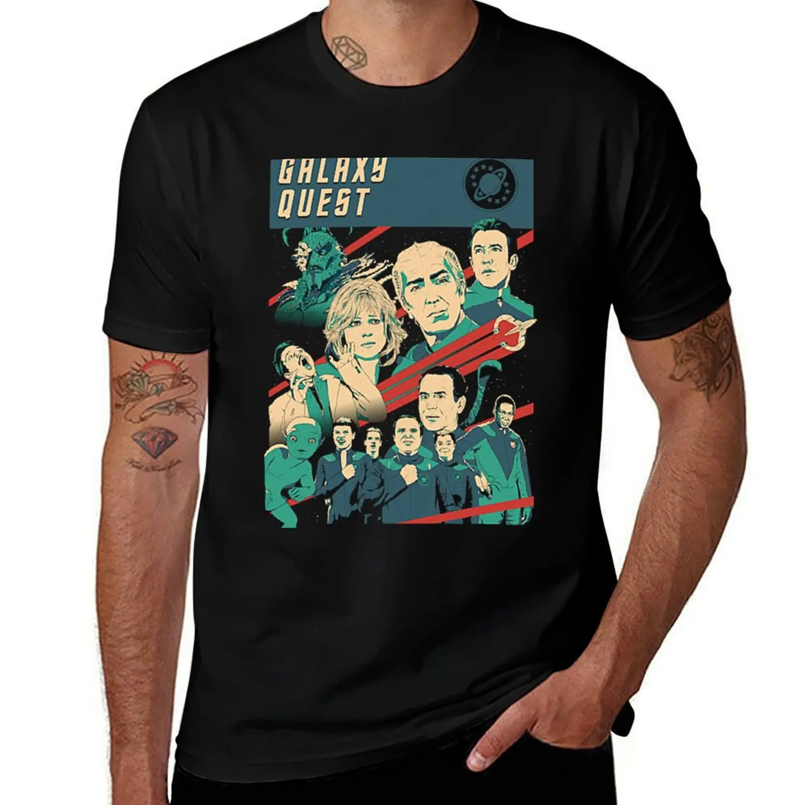 GALAXY QUEST T-Shirt Basic Solid Tee for Daily Use T-Shirt