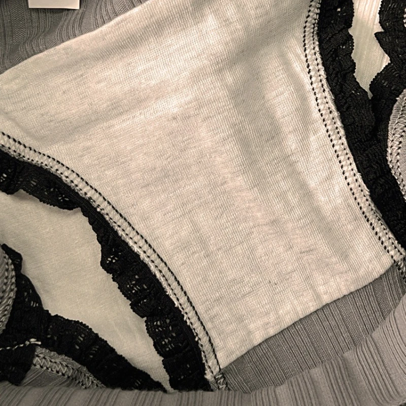 Immagine 5: 1 pz stile sportivo cotone mutandine da donna biancheria intima traspirante pantaloncini a vita media mutande slip tinta unita lingerie sexy corta