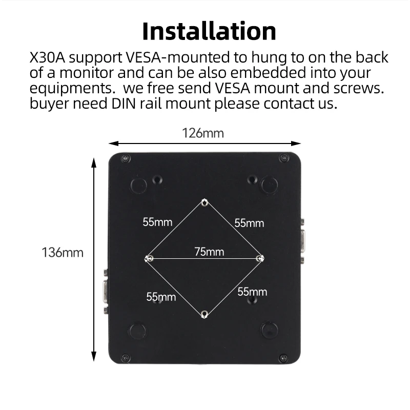 PC Industrial sin ventilador IPC Min Windows Linux RS232 DB9 Gigabit Ethernet 300M WiFi 6xUSB HDMI VGA Intel Celeorn N2815