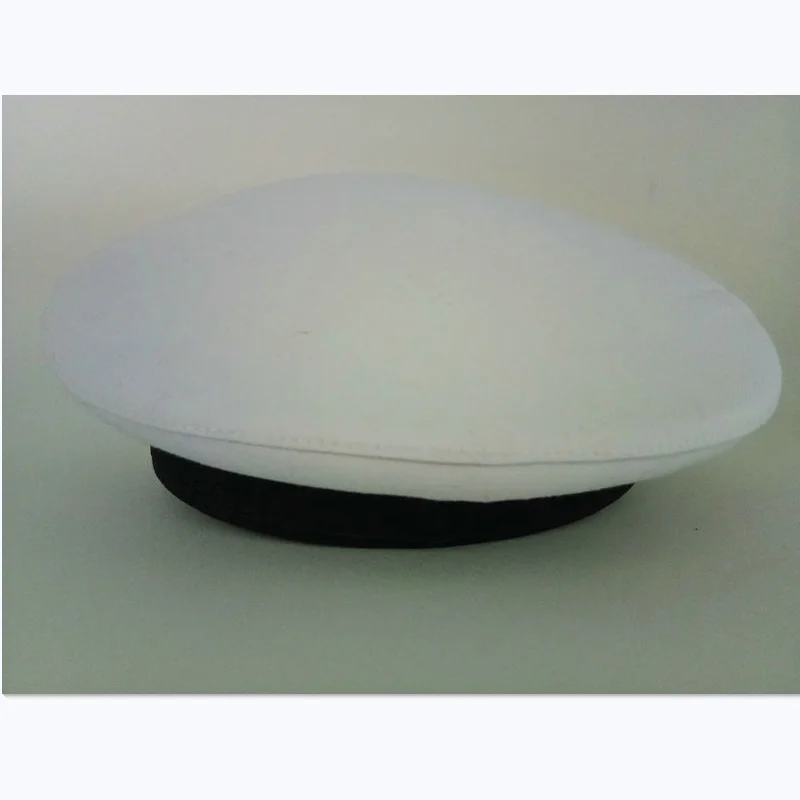 Cotton Adjustable White Decorative Hat Skipper Sailors Navy Captain Military Cap Adult Unisex Event & Party Fancy Dress Hats