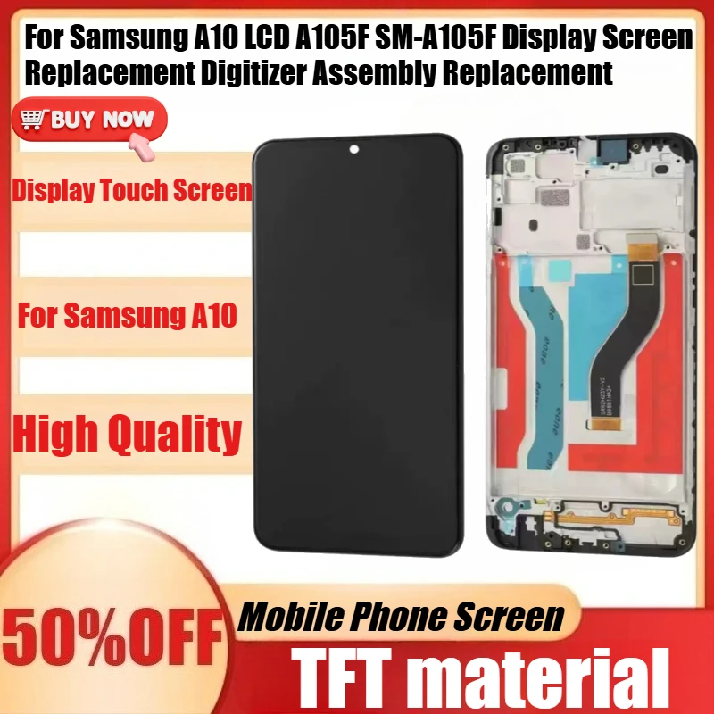 New TFT High Quality A105 LCD for Samsung A10 LCD A105F SM-A105F Display Screen Replacement Digitizer Assembly Replacement