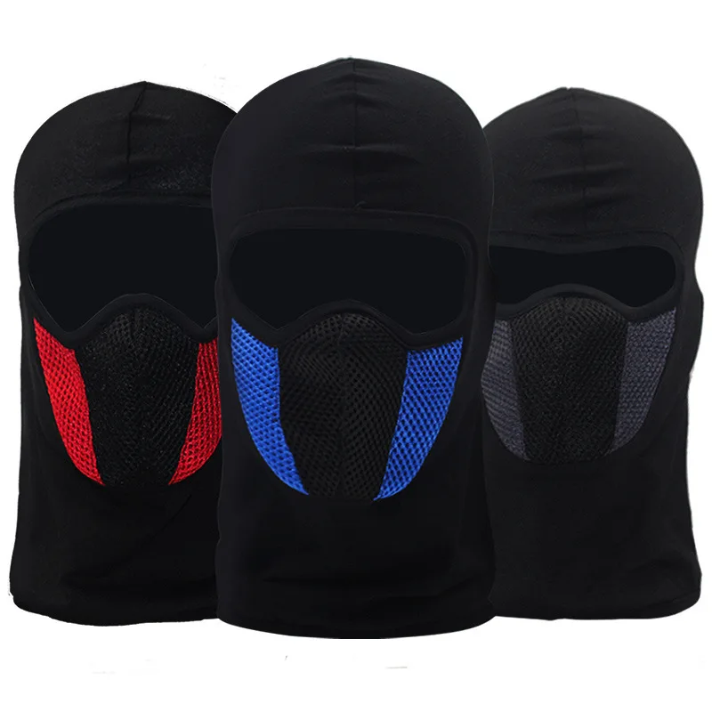 Full Face Mask Cycling Windproof Headgear Motorcycle Balaclava Breathable Outdoor Sports Men CS Mask Head Cover Hat