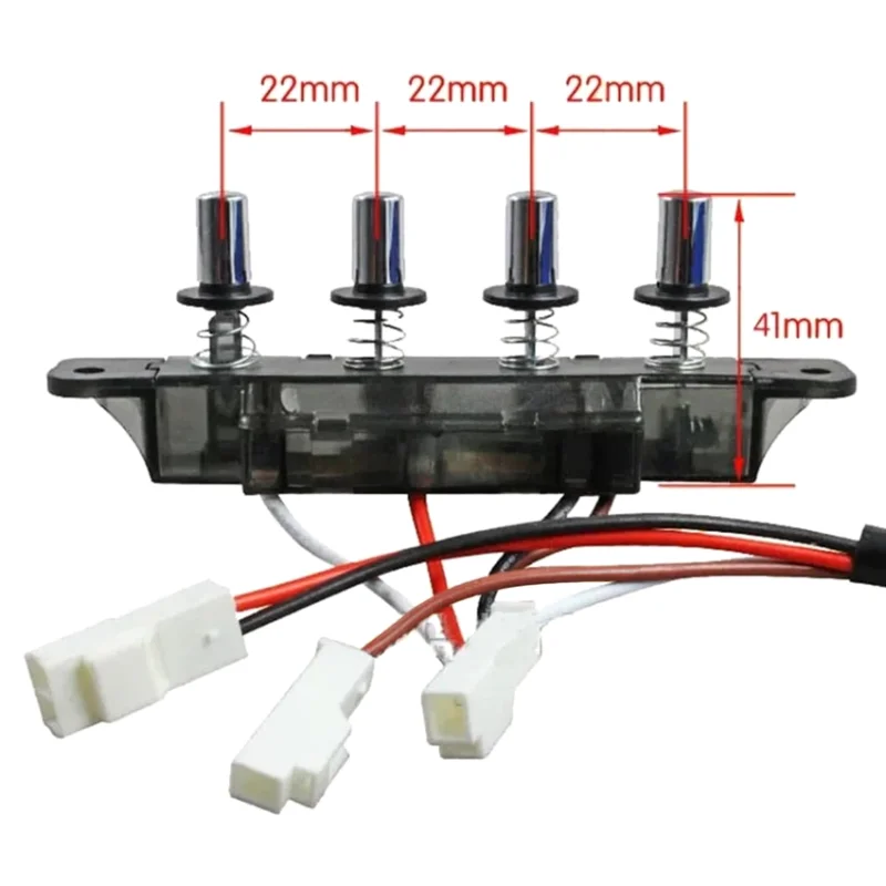 YCOC-Range Hood Switch Button 4-Button Old-Fashioned Accessories Universal Control Panel