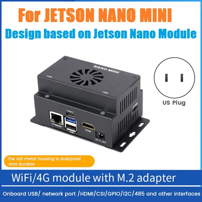 

For JETSON NANO MINI Case Development Kit Supports Access To Wifi Or 4G Module For Jetson Nano MINI Host