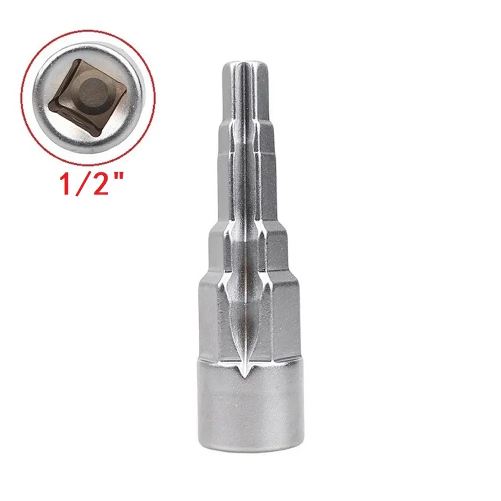 

Multi Size Stepped Radiator Wrench Fits Most Radiator Valves and Connections with 1/2 Ratchet Handle Compatibility