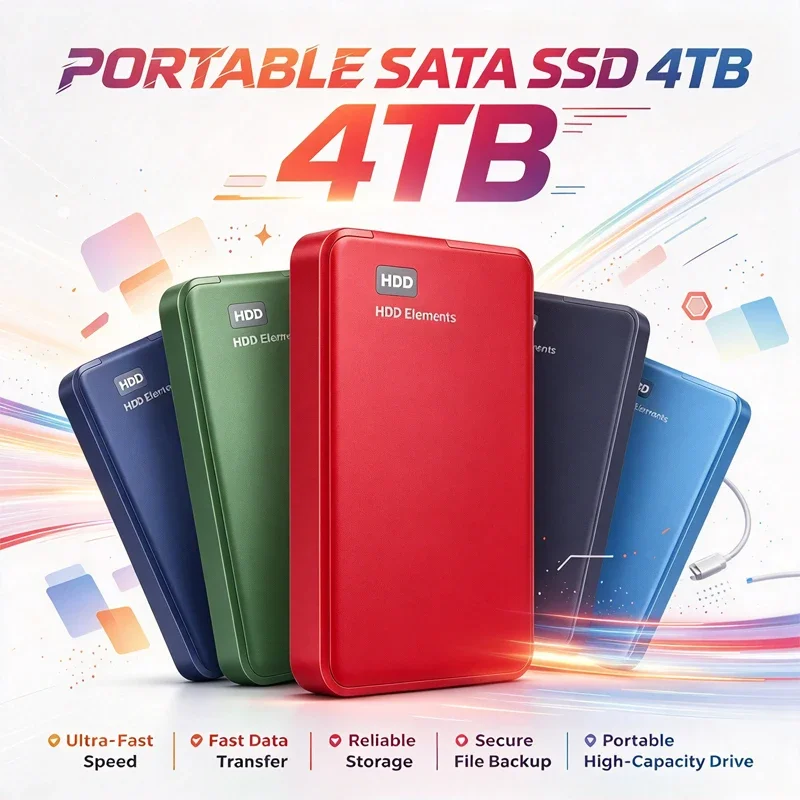 USB3.0 High Speed Portable External HDD, Reliable Data Backup Hard Drive for Laptop, Desktop PC, 500GB,1TB,2TB,4TB Available