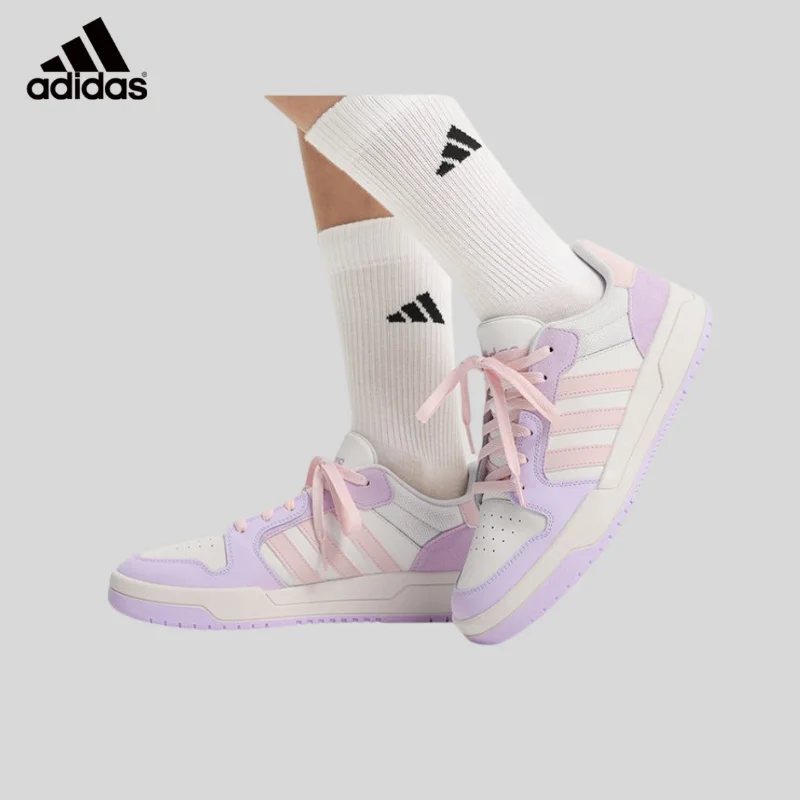 Adidas Men and Women 26 Years ENTRAP Low-top Retro Basketball Style Sports Casual Board Shoes KH8206