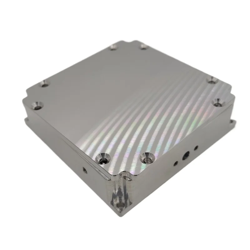 Metal box, aluminum case, shielding box, length 70mm, width 70mm, height 19mm SMA connector piercing capacitor power supply