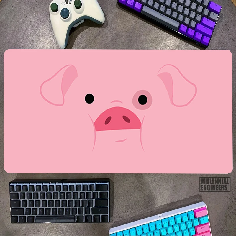 

Cute Pink Pig Mouse Pad Desk Mat Office Accessories Keyboard Mousepad Gamer Gaming Mats Big Mousepepad Extended Large Mause Xxl