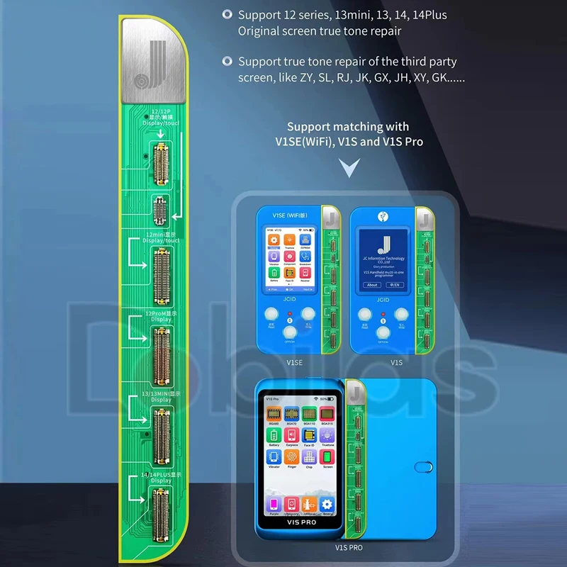 JC V1SE Programmer Ture Tone Repair LCD Screen Original Color For iPhone 12 Pro Max 13 14 Mini Photosensitive JCID Repair Tools