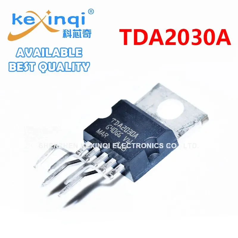 10pcs TDA2030 TO220-5 TDA2030A TO-220 Linear Audio Amplifier Short-circuit and Thermal Protection IC