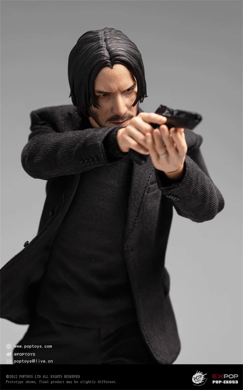 Figuras de acción móviles POPTOYS EX-053, The God Killer John Wick Keanu Reeves, conjunto completo, regalo para fanáticos, Colección, 1/6