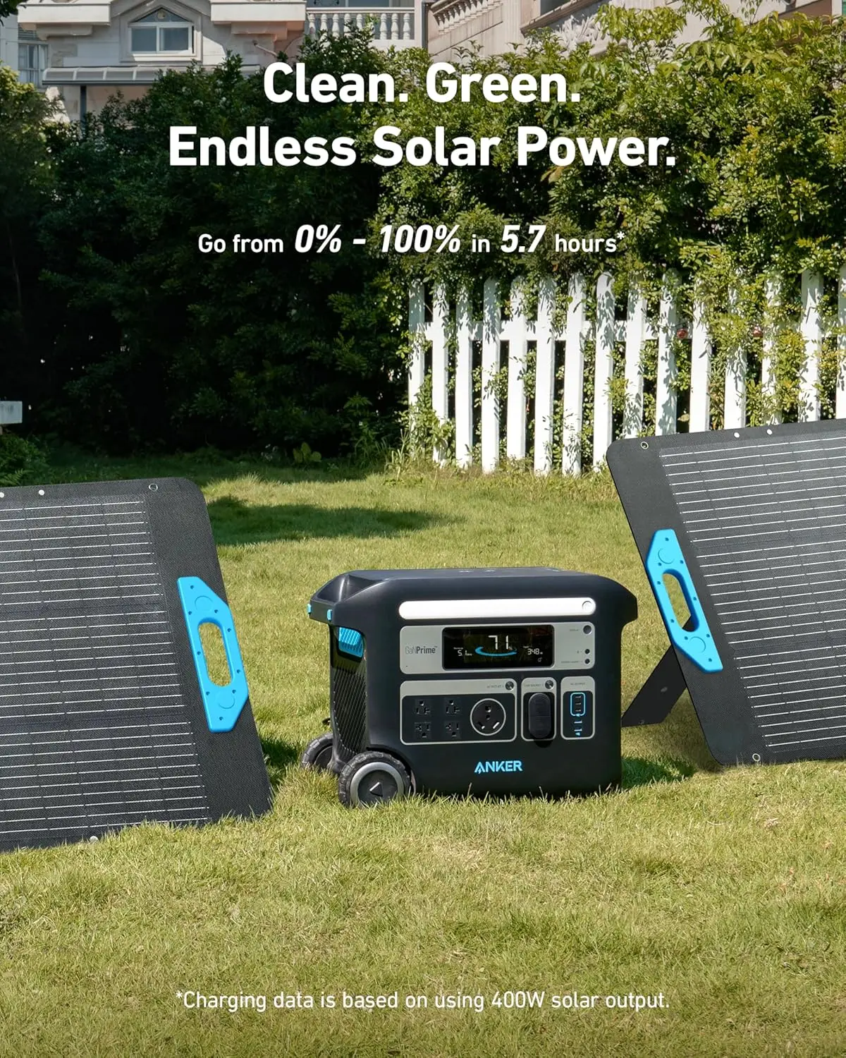

Портативная электростанция SOLIX F2000 PowerHouse 767 Солнечный генератор 2400 Вт LiFePO4 Электростанция для кемпинга (солнечная панель опционально)