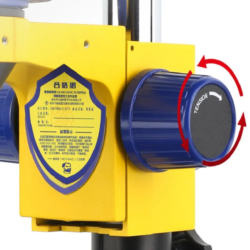 Imagem -05 - Mecânico Laboratório Trinocular Microscópio Estéreo hd Componente Eletrônico Ampliada 0.75.0x Zoom Contínuo Escopo de Observação D75t-b11