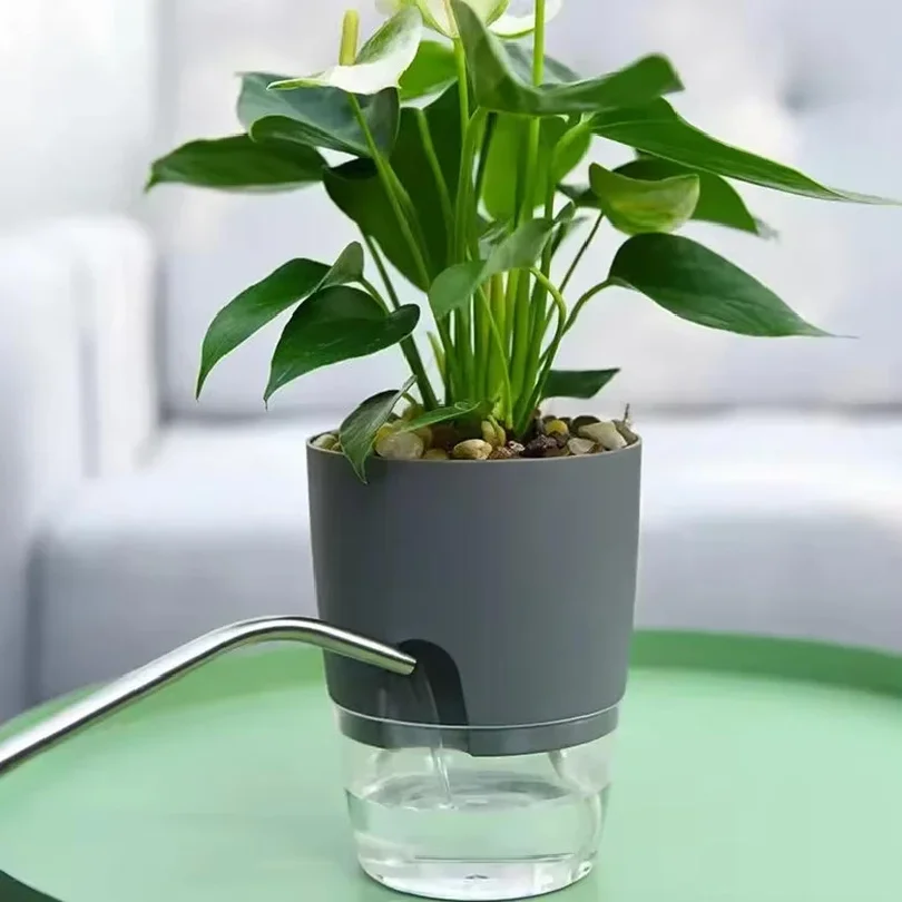 Self Watering Pots for Plants, Flower Plant Pots with Drainage Holes