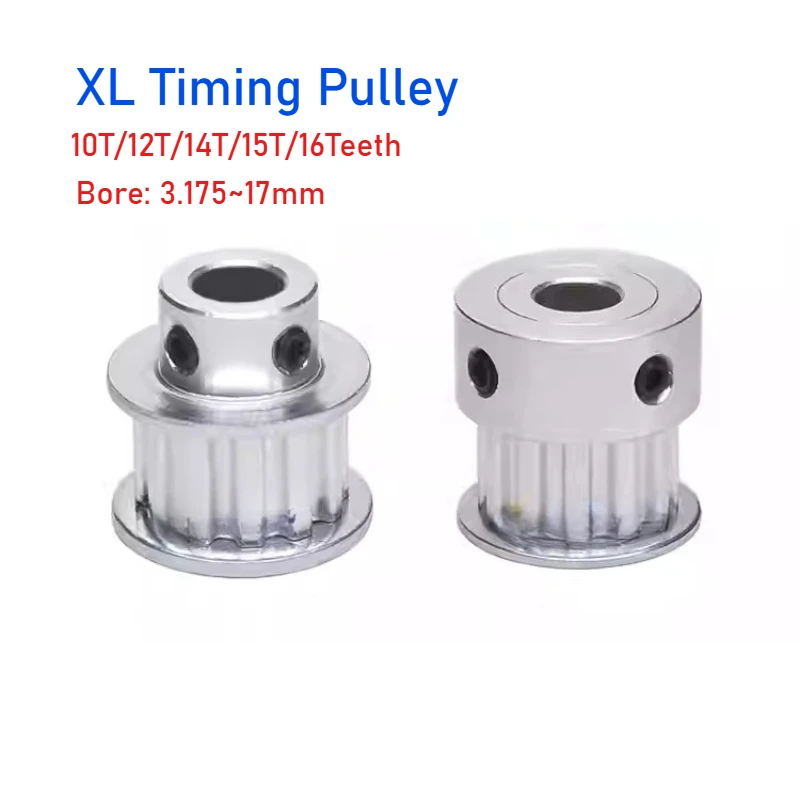 1pcs XL Timing Pulley Aluminum 10T/12T/14T/15T/16Teeth Slot Width 11mm BF-type/K-type Bore 3.175~17mm for 3D Printer