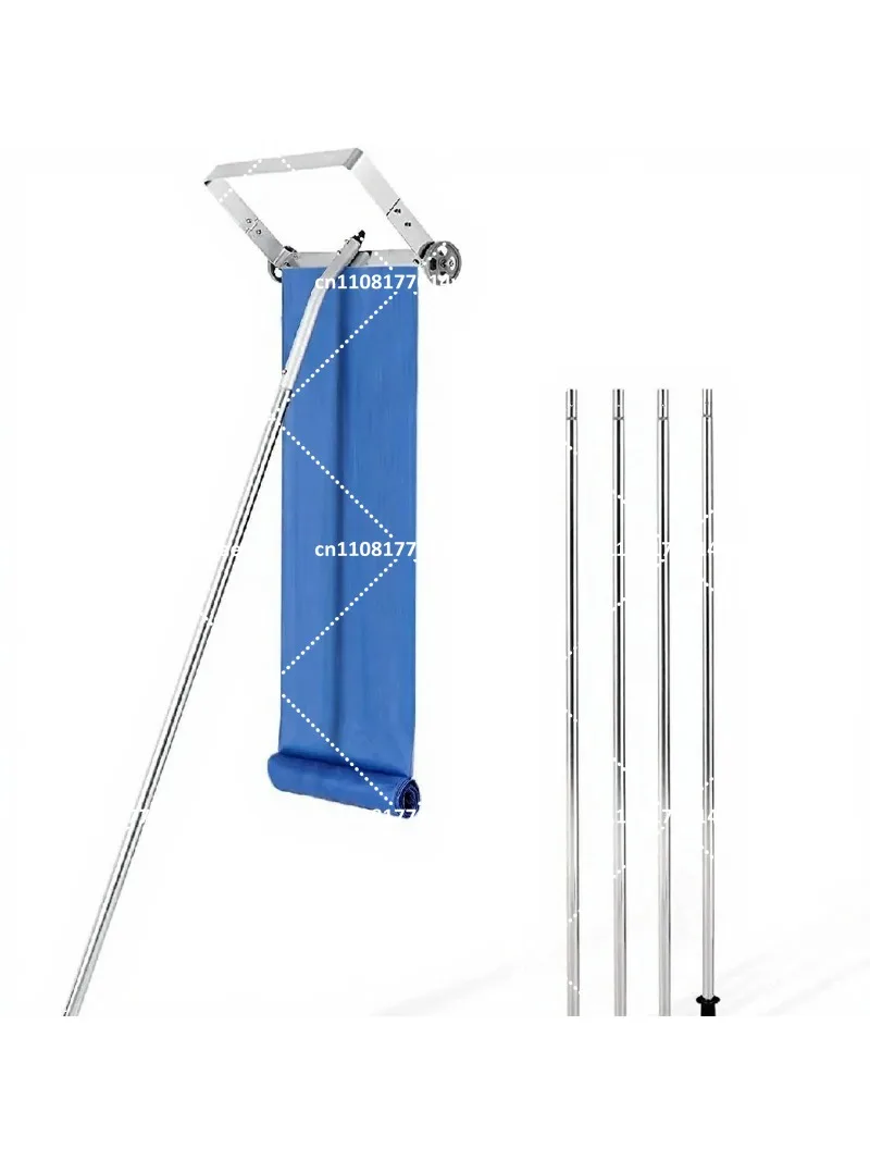 20ft Oxford Fabric Roof Snow Rake with Detachable Aluminum Pole for Heavy Snow Removal