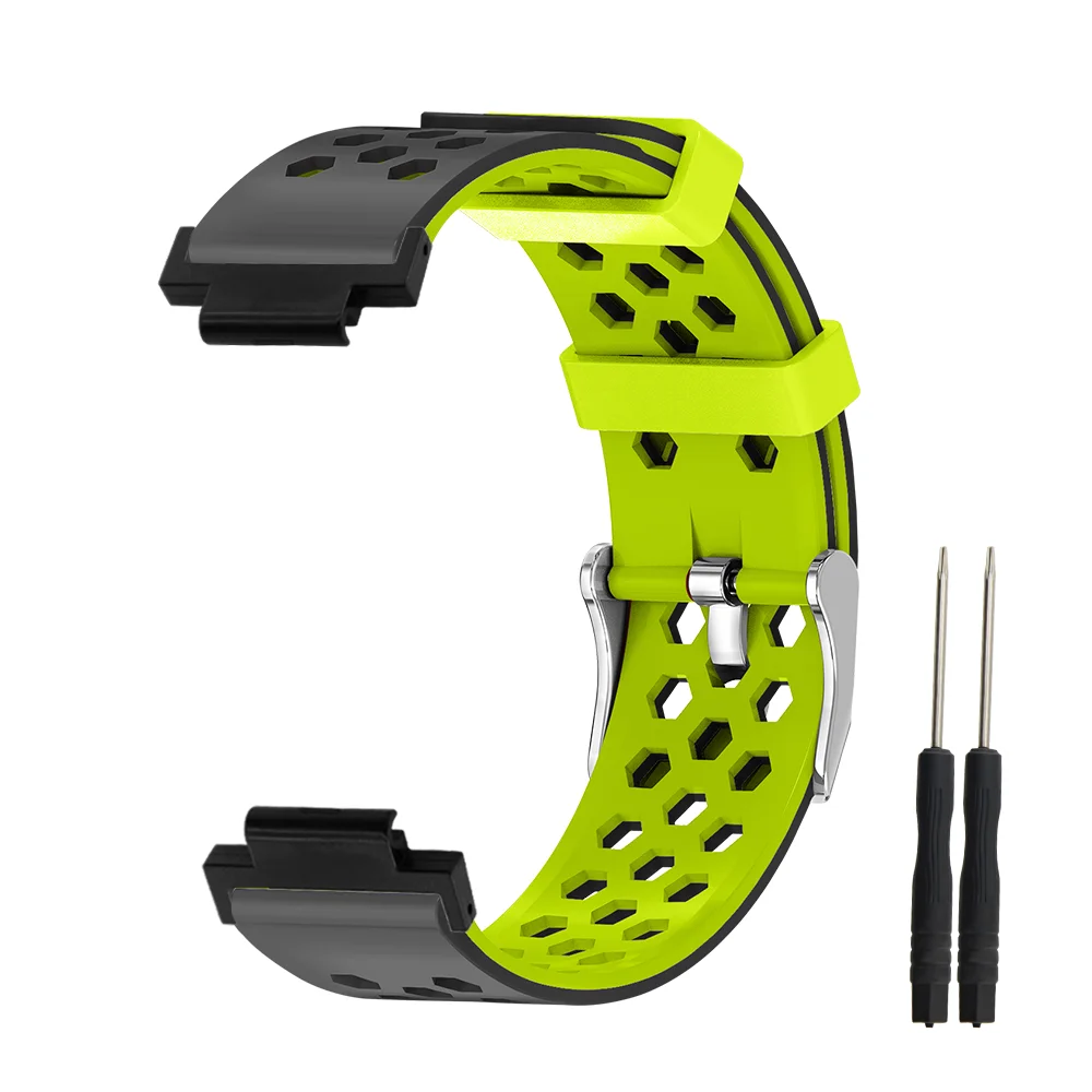 

Watch Band For Garmin Watch 235 Breathabl Hexagonal Air Hole Quick Release Skin-friendly Silicone Sport Smartwatch Band Unisex