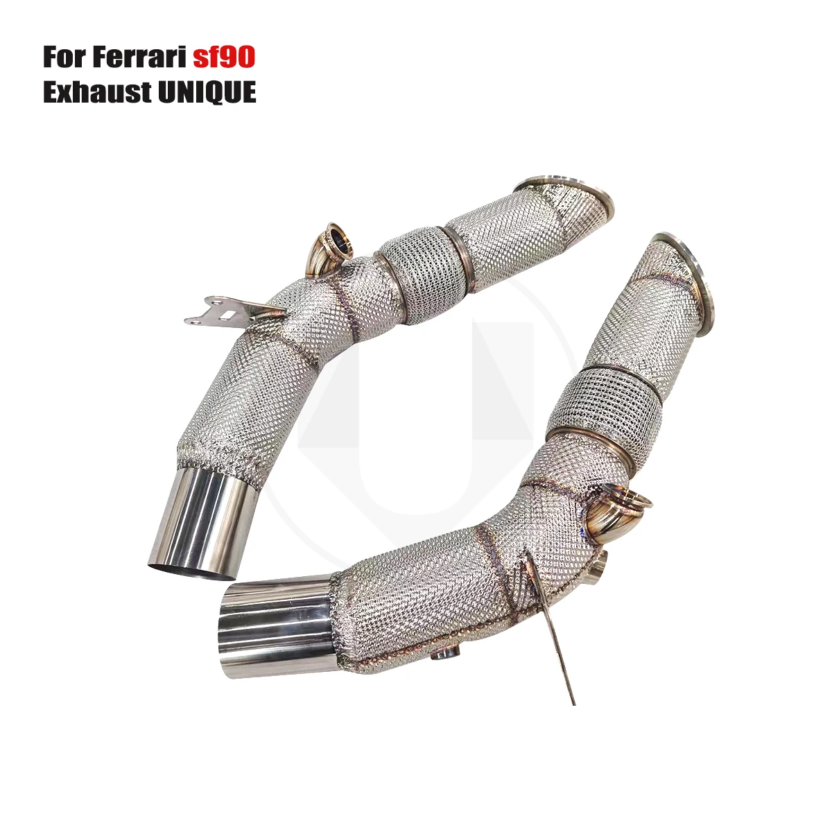 

UNIQUE For 2020+ Ferrari sf90 V8 3.9T With insulator downpipe With cat/without cat exhaust pipe