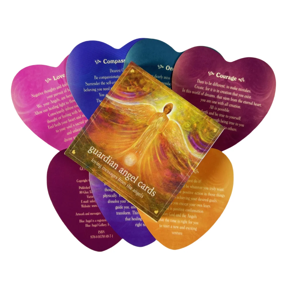 Guardian Angel Cards Loving Oracle Messages From The Angels A 46 Tarot English Divination Edition Deck Borad Games