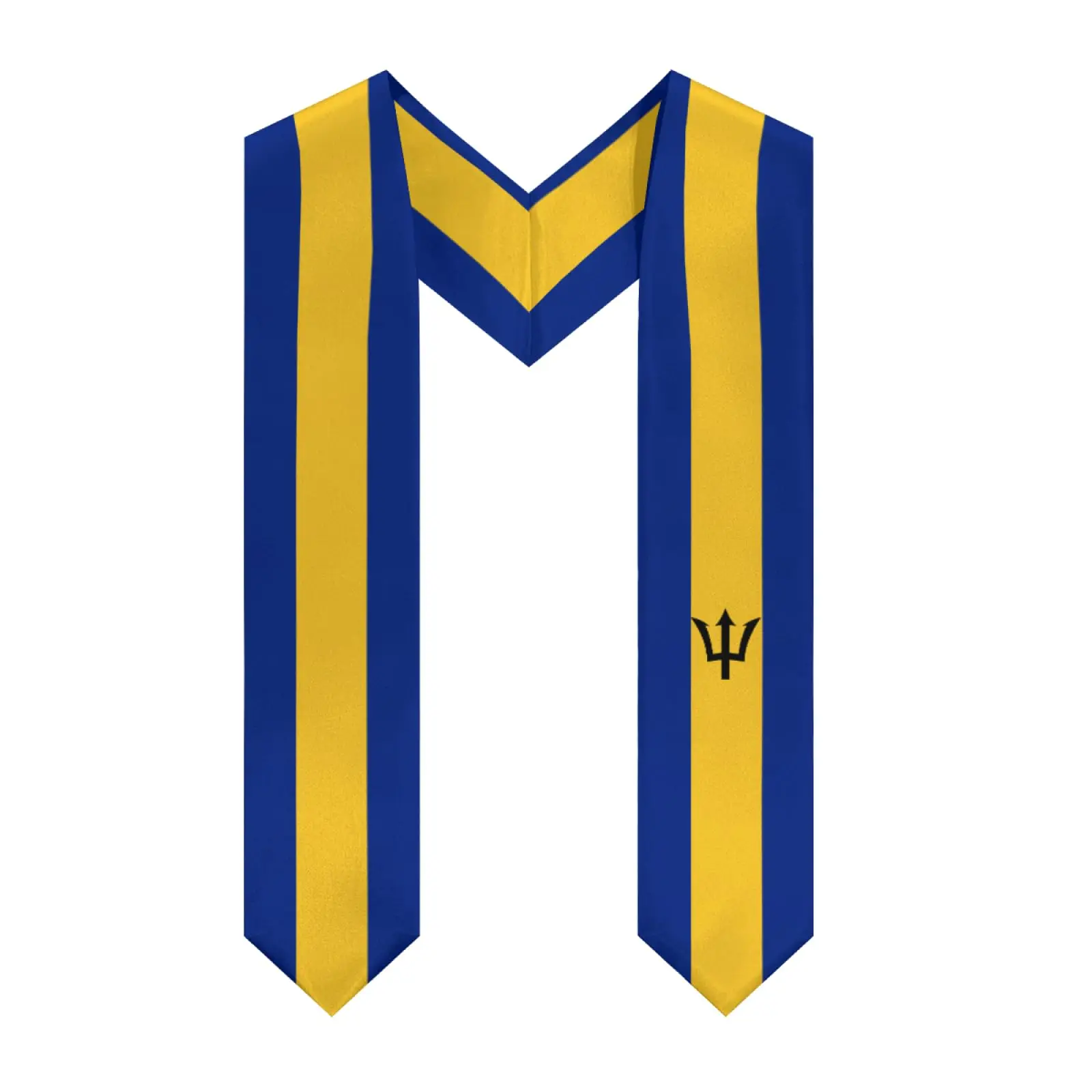 

Выпускной палантин с V-образным вырезом и флагом Барбадоса 2025 года, шаль-пояс Honor для исследований, доска для международной студентов