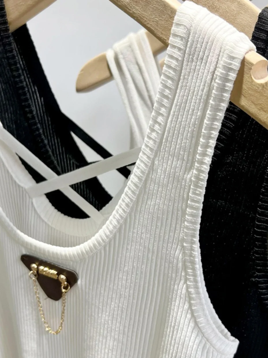 

Укороченный топ на бретельках больших размеров, женская летняя утягивающая верхняя одежда со складками, красивая Ba, однотонная, для поездок на работу, длина