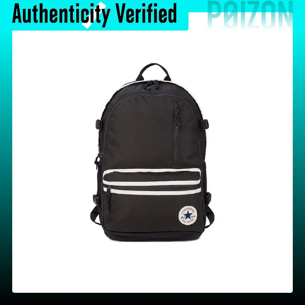 Sac à dos Converse en polyester, taille moyenne, unisexe, noir 10026647-A09
