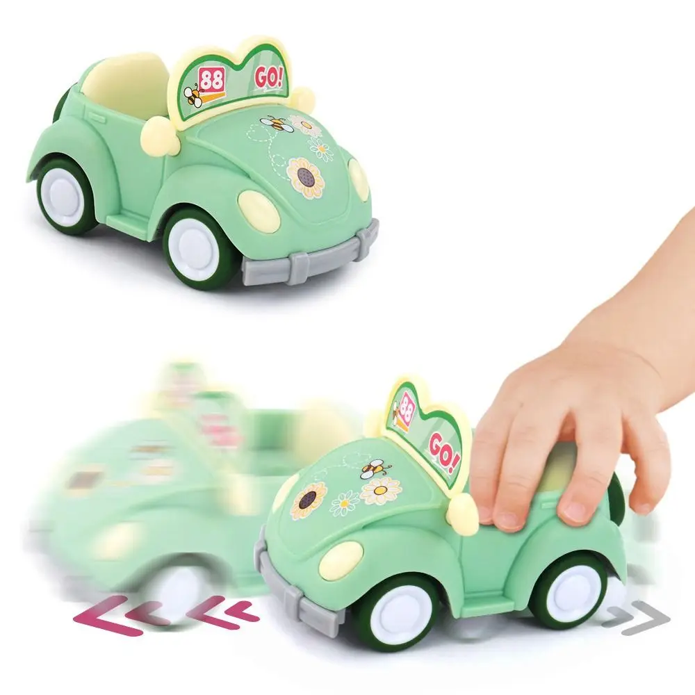 Creative ABS Open Car Toy Shatter-resistant Inertia Toy Pull Back Toy Car Car Model Cute Kindergarten