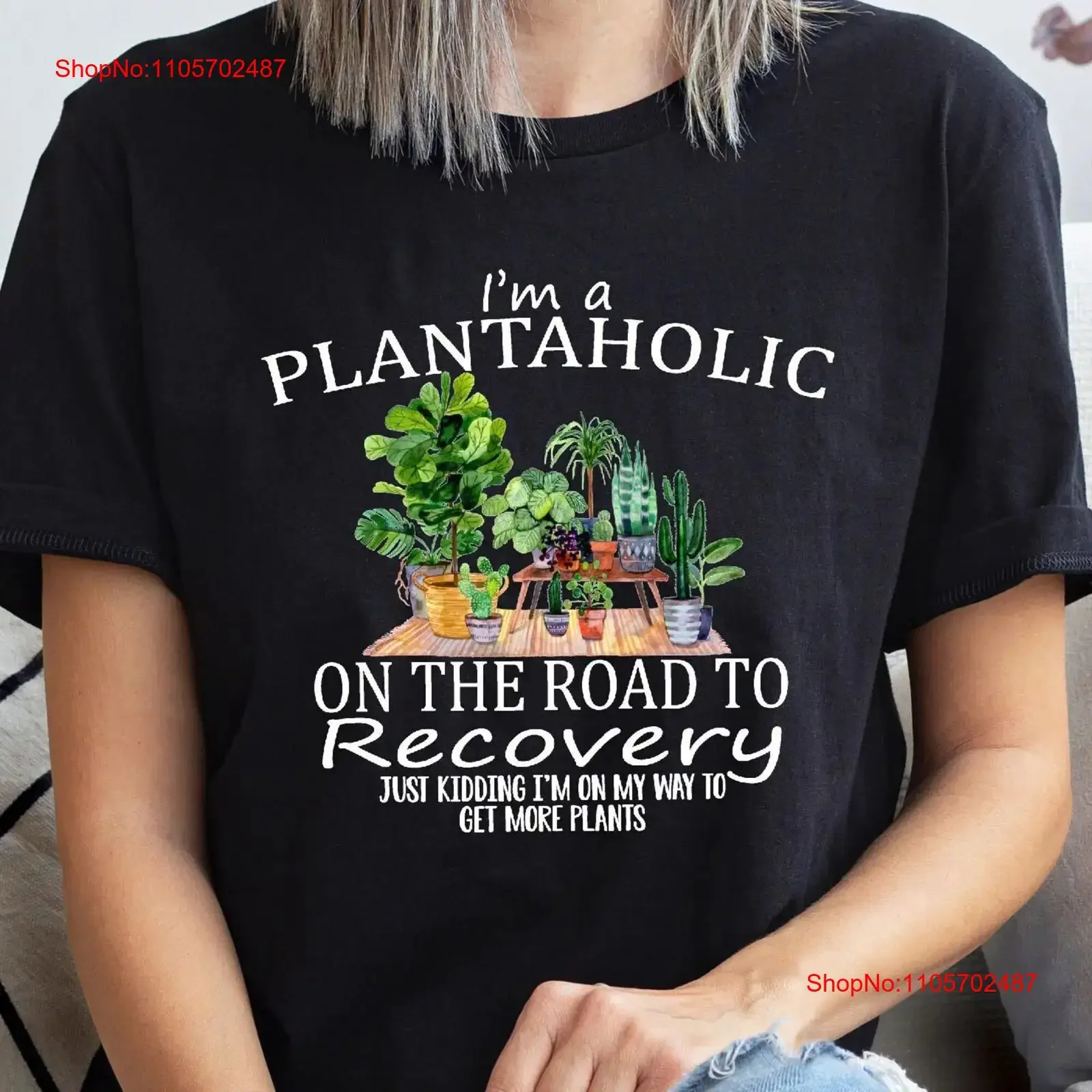 Plants T Shirt Plant Lover s Botanical Funny Lady Garden Mom GifT vintage Washed designer clothes Comfortable Unisex streetwear