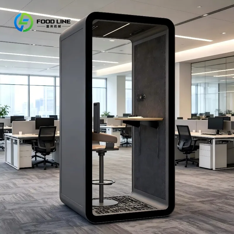 Customized Modern Acoustic Office Pod Soundproof Work Cabin Portable Phone Booth Prefabricated Home Recording Studio