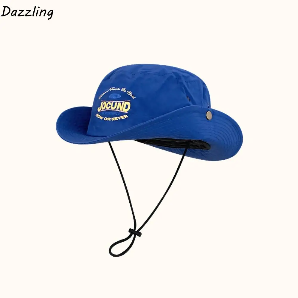 

Casual Nylon Mesh Fisherman's Hat Waterproof UV Protection Portable Hiking Cap Quick-dry Soft Letter Printed Sun Hat Climbing