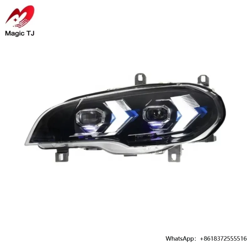 

XingFor X5 E70 LED Headlights Front Lamp 2007-2013 X5M DRL Signal Animation Auto Accessories 6000k Color Temperature