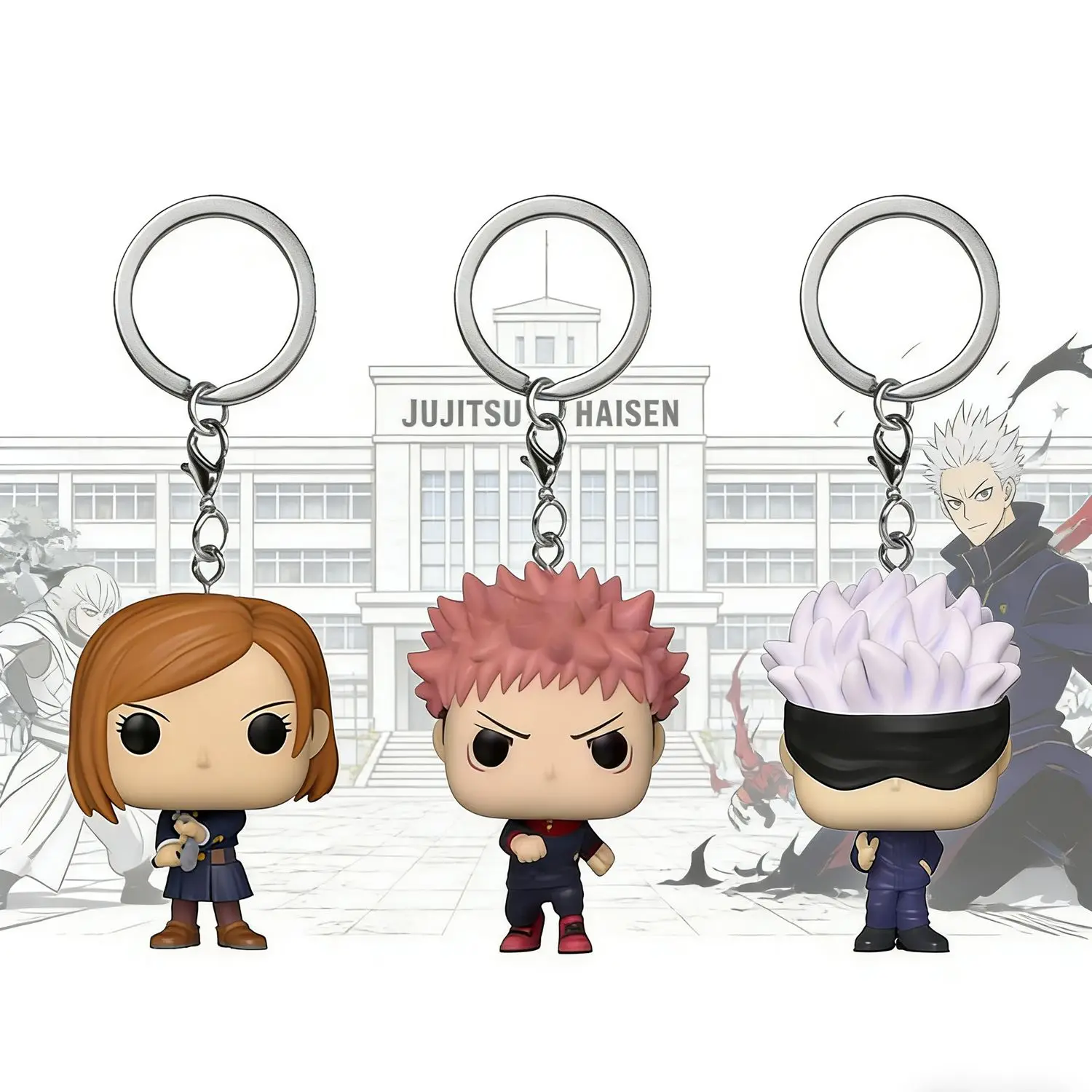 Funko Pop, Nuevo Estilo, Jujutsu Kaisen, Satoru Gojo, Nobara Kugisaki, Yuji Itadori, Figura de Acción Coleccionable, Juguetes para Regalo