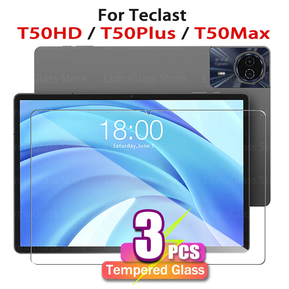 Screen Protector for TECLAST T50HD/T50Plus/T50Max 11 Inch,Anti-fall Tempered Glass Film,9H HD Clear, Anti-Fingerprint,No Bubbles