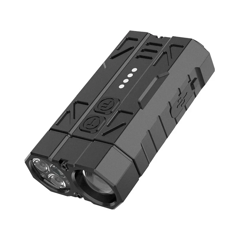 customizable-edc-white-laser-torch-rechargeable-dual-near-far-light-source-portable-flashlight-with-power-display
