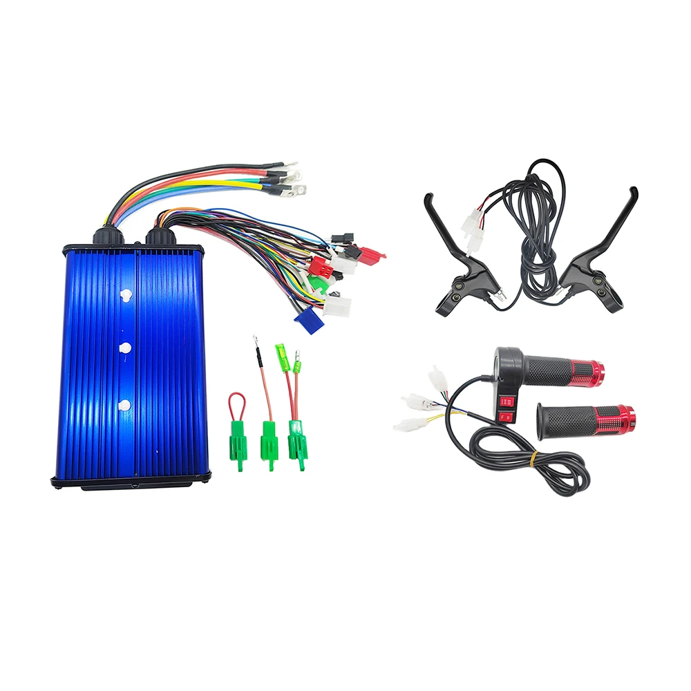 36V 48V 60V 72V 2000W 3000W Brushless Motor Controller Kit Throttle With Brake 45A 60A for Electric Bike/Trycycle/E-Scooter