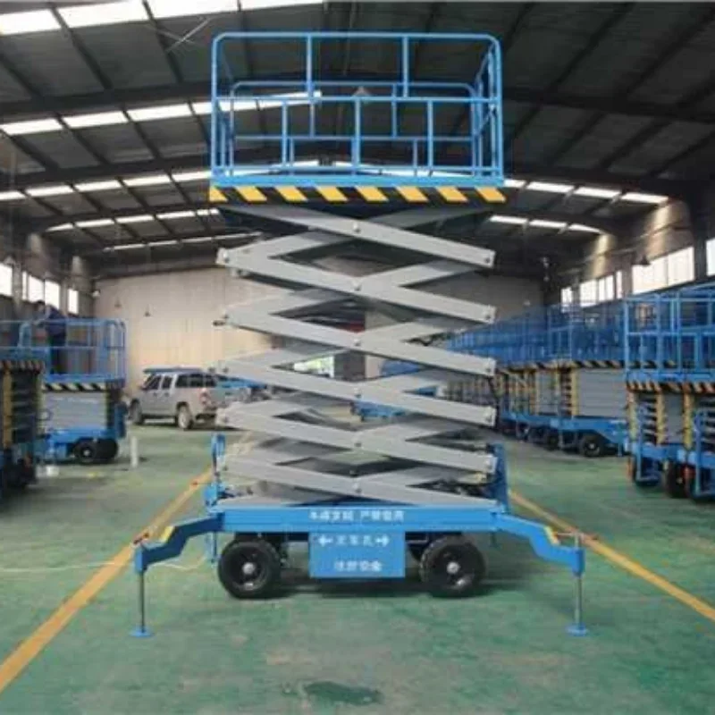 YG China 8m Lifting Tables Height Hydraulic Automatic Scissor Lift Platform CE Mobile Work Crane Basket with Electric Scissor