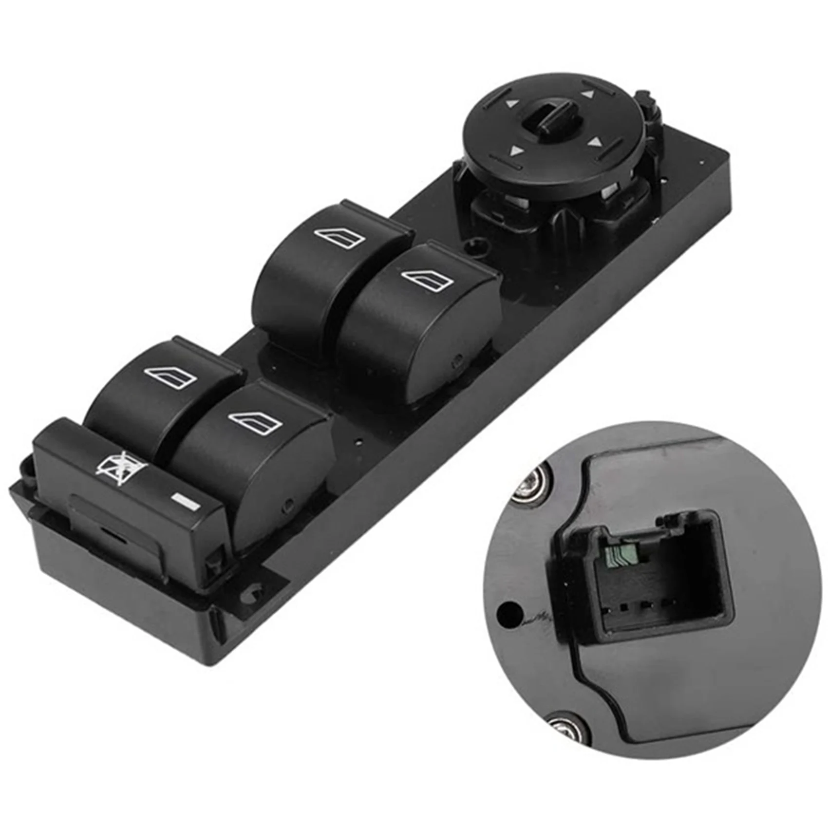 #329Z Car 7M5T-14A132-AB 7M5T14A132AB for Ford for Focus MK2 LV C-Max Master Power Window Lifter Switch (Black)