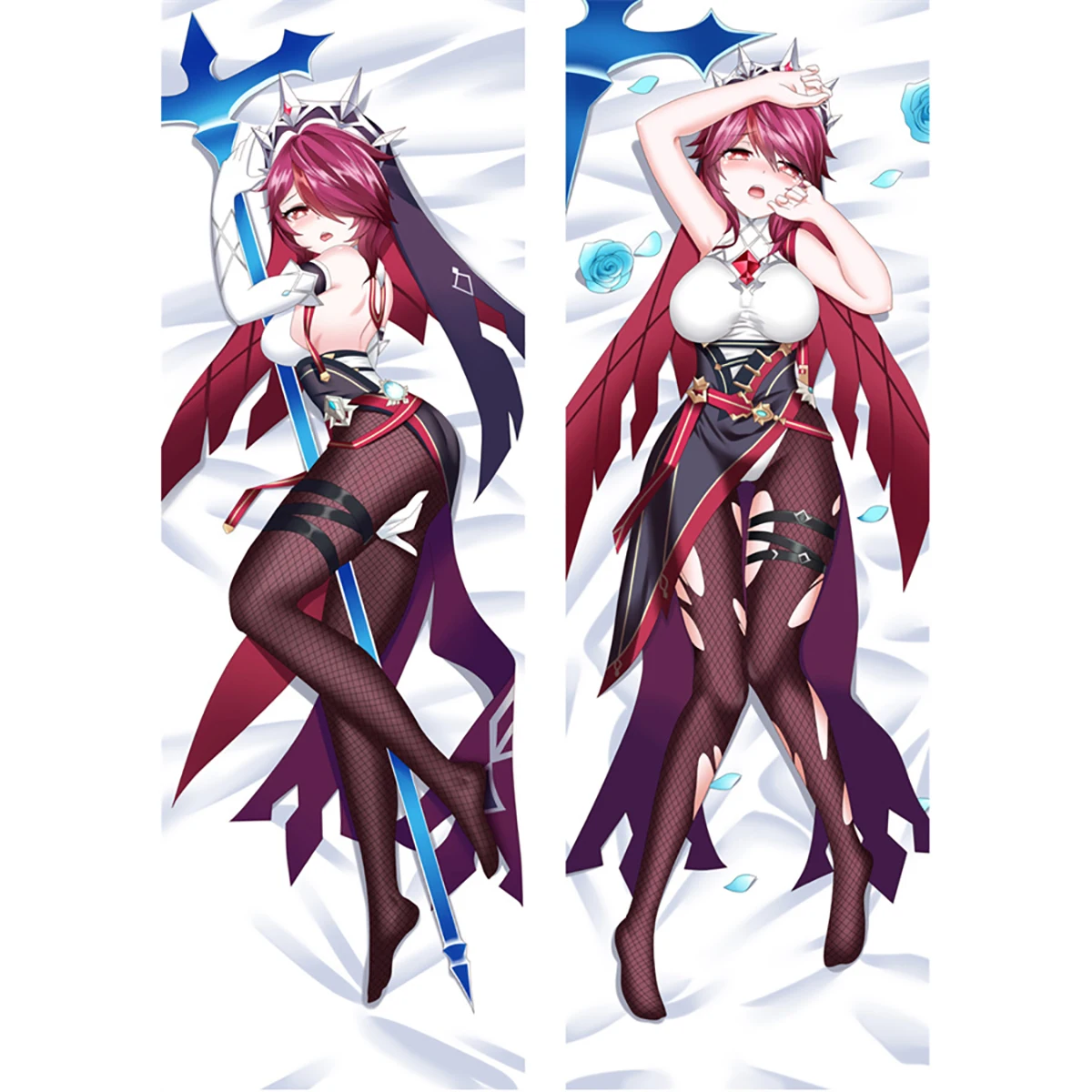 

Genshin Impact Anime Accessories Pillow Case Rosaria Dakimakura Hugging Body Pillowcase Otaku Gifts