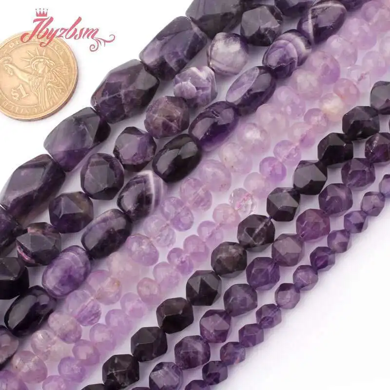 Natural Amethyst Stone Beads Mixed Shape For Necklace Bracelet Earring Pandant Jewelry Making Design or DIY 15\