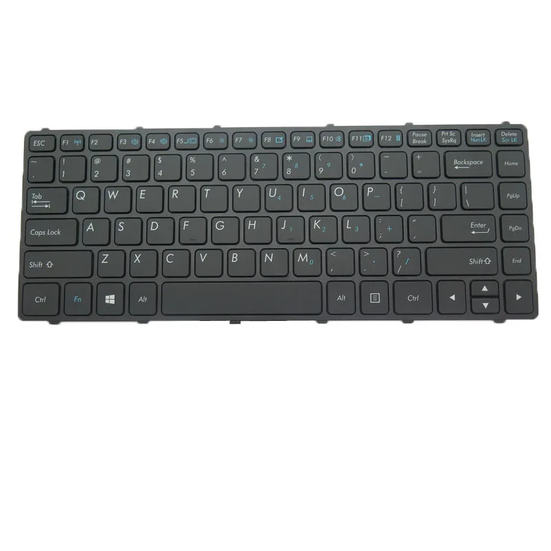 US Keyboard For GETAC S410 V138418GS1 V00 US-RO 531090280001 V138418HS1 V00 US-RO 531090280029 531090280031 Black Frame