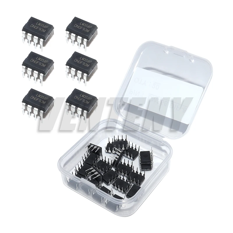 20Pcs 50Pcs LM358P Operational Amplifier DIP8 LM358 IC Chip Kit Integrated Circuits Kit