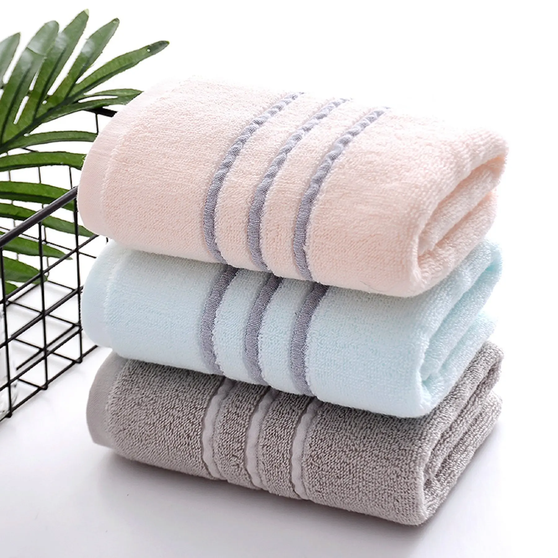 towel 100% Cotton Premium Bath Towel Set Lightweight and Highly Absorbent Quick Drying Thicken Soft Face towel